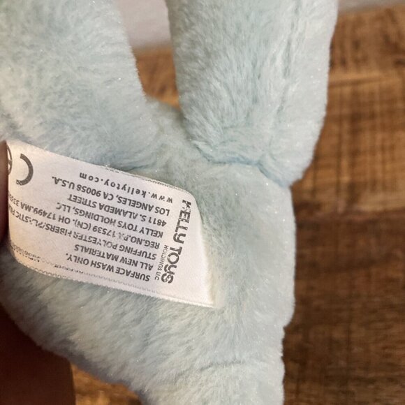 Kellytoy 13" Green Triceratops Dinosaur Crinkle Rattle Baby Toy Plush - Picture 8 of 9